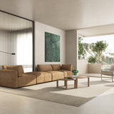 Cayo Left Arm Leather Corner Sectional
